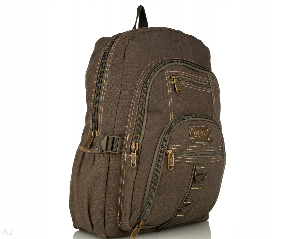 LIGHTWEIGHT SPORTS MATERIAL BACKPACK FOR WORK GREEN Packaging status original