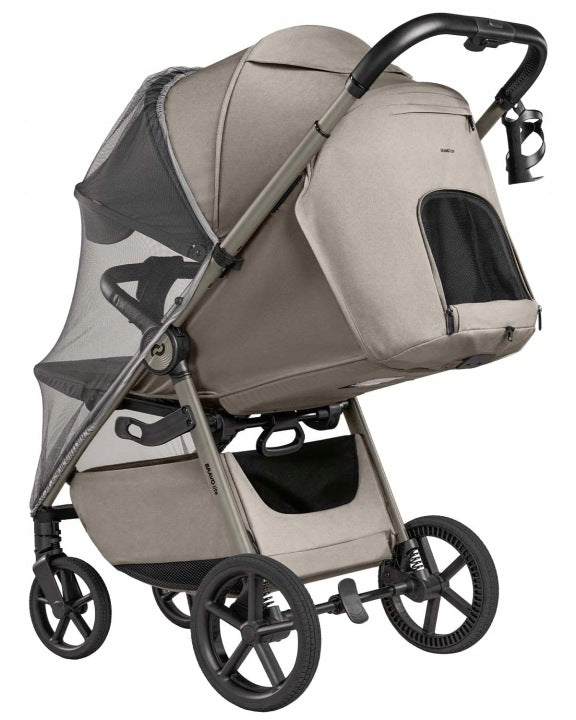 LIGHTWEIGHT STROLLER BRAVO Lite DELUXE LARGE WHEELS LED ACCESSORIES Brand Carello