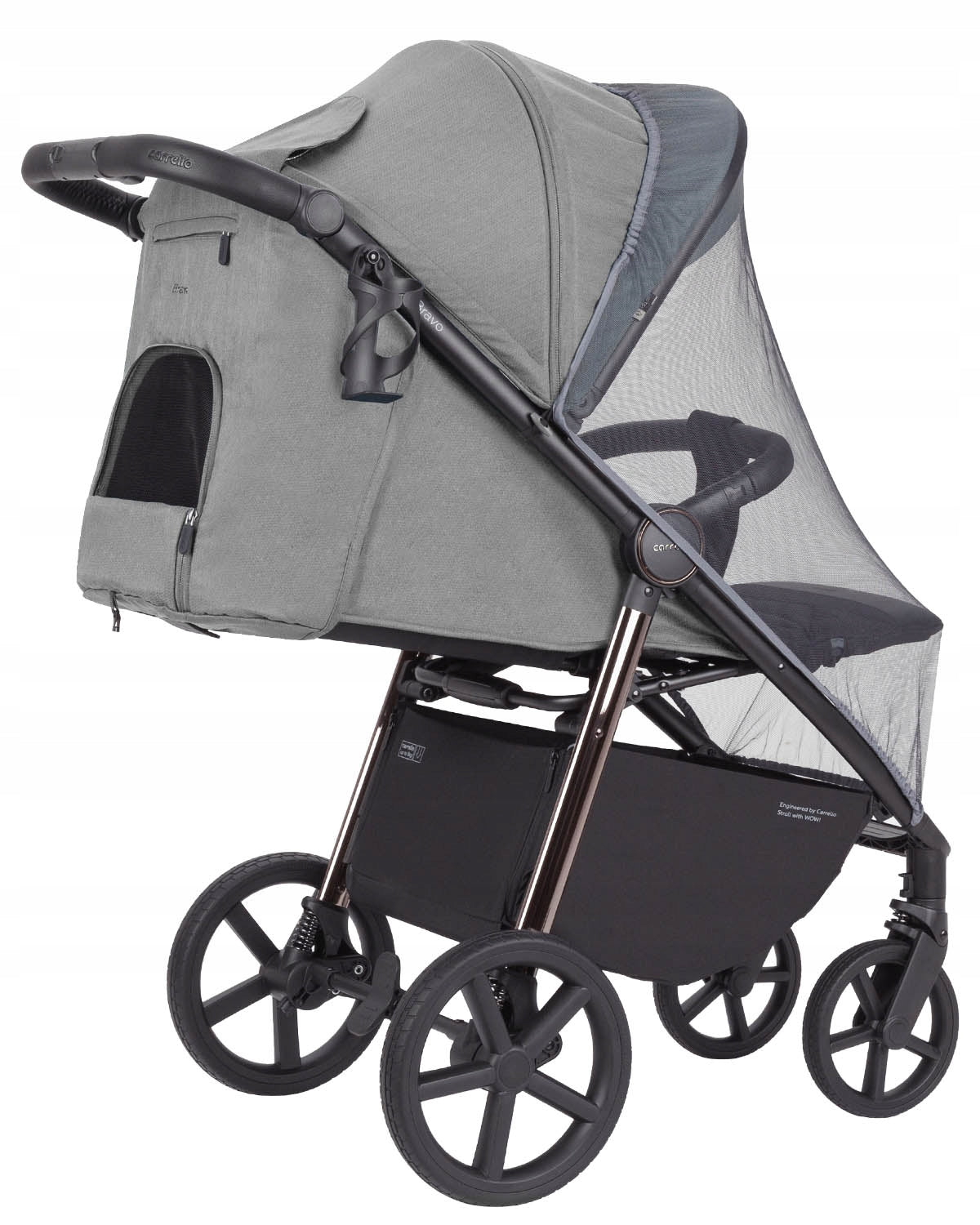 LIGHTWEIGHT STROLLER BRAVO PLUS LARGE WHEELS ACCESSORIES NEW 0-22 Packaging status original