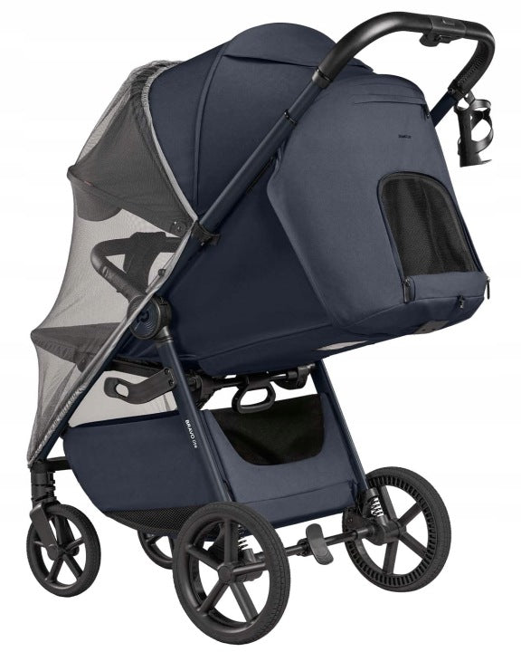LIGHTWEIGHT STROLLER LARGE WHEELS FILM MOSQUITO NET LAMKA LED 0-22 Manufacturer code LEKKI WÓZEK SPACEROWY BRAVO LITE DELUXE