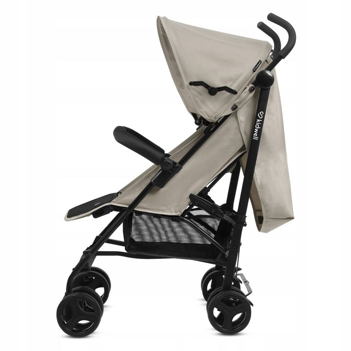 LIGHTWEIGHT STROLLER UMBRELLA KIDWELL QUGAR BEIGE AND BLACK Color black shades of brown and beige