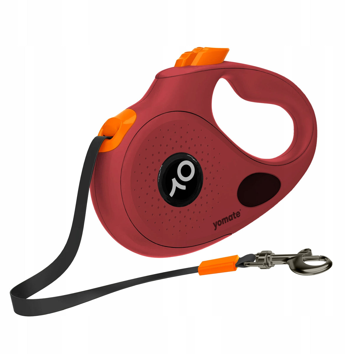 LIGHTWEIGHT WOMEN'S RED AUTOMATIC LEASH FOR MEDIUM DOG / ROLL-UP TAPE Packaging status original
