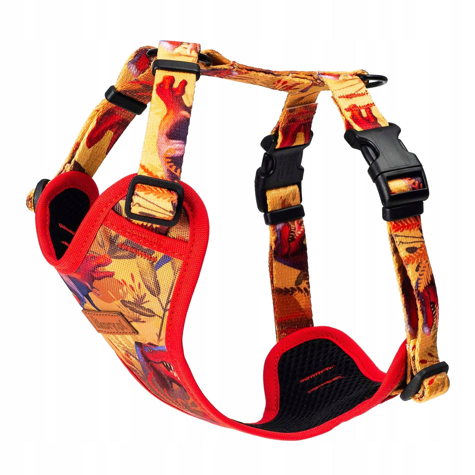 LIGHTWEIGHT pressure-free harness for big dog L 30 mm Ukory ORANGE dino