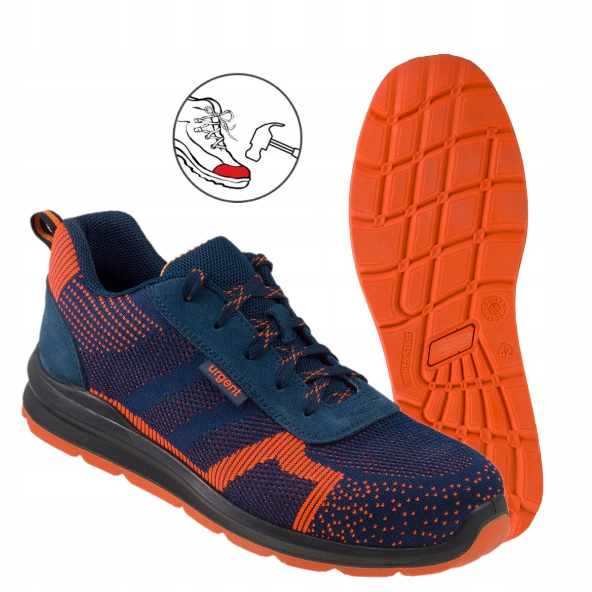 LIGHTWEIGHT work shoes SPORT SHOES 232 S1 with health and safety toe cap URGENT r. 43