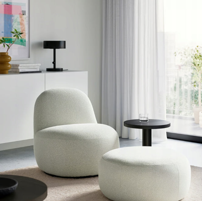 LILLESÄTER Swivel chair, Axvall cream Packaging status original