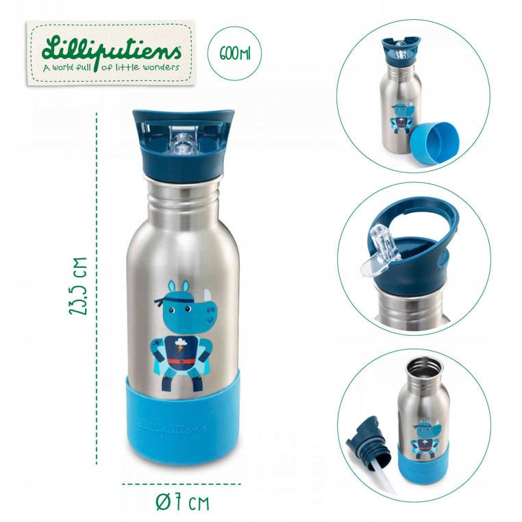 Wasserflasche Lilliputiens, 600 ml 