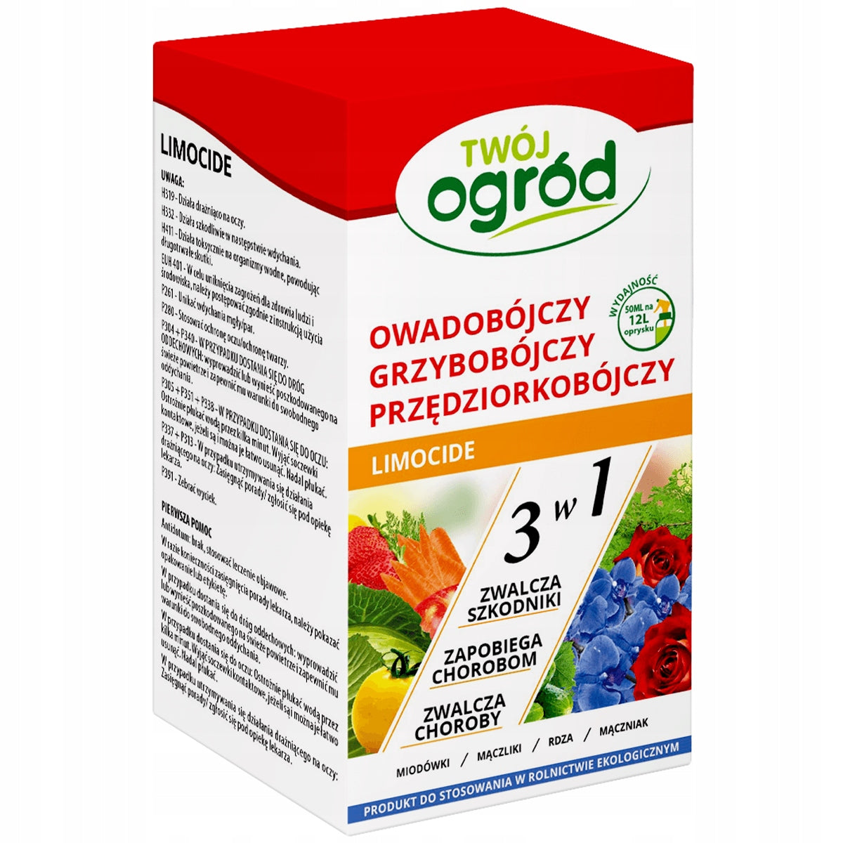 LIMOCIDE 50ml 3in1 INSECTICIDE FUNGICIDAL YARN PESTS Packaging status original