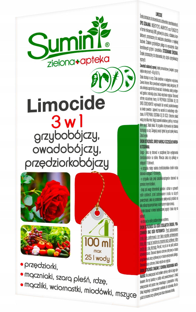 LIMOCIDE FUNGICIDE FOR SPIDER MITES PESTS 30 ML 3in1 Packaging status original