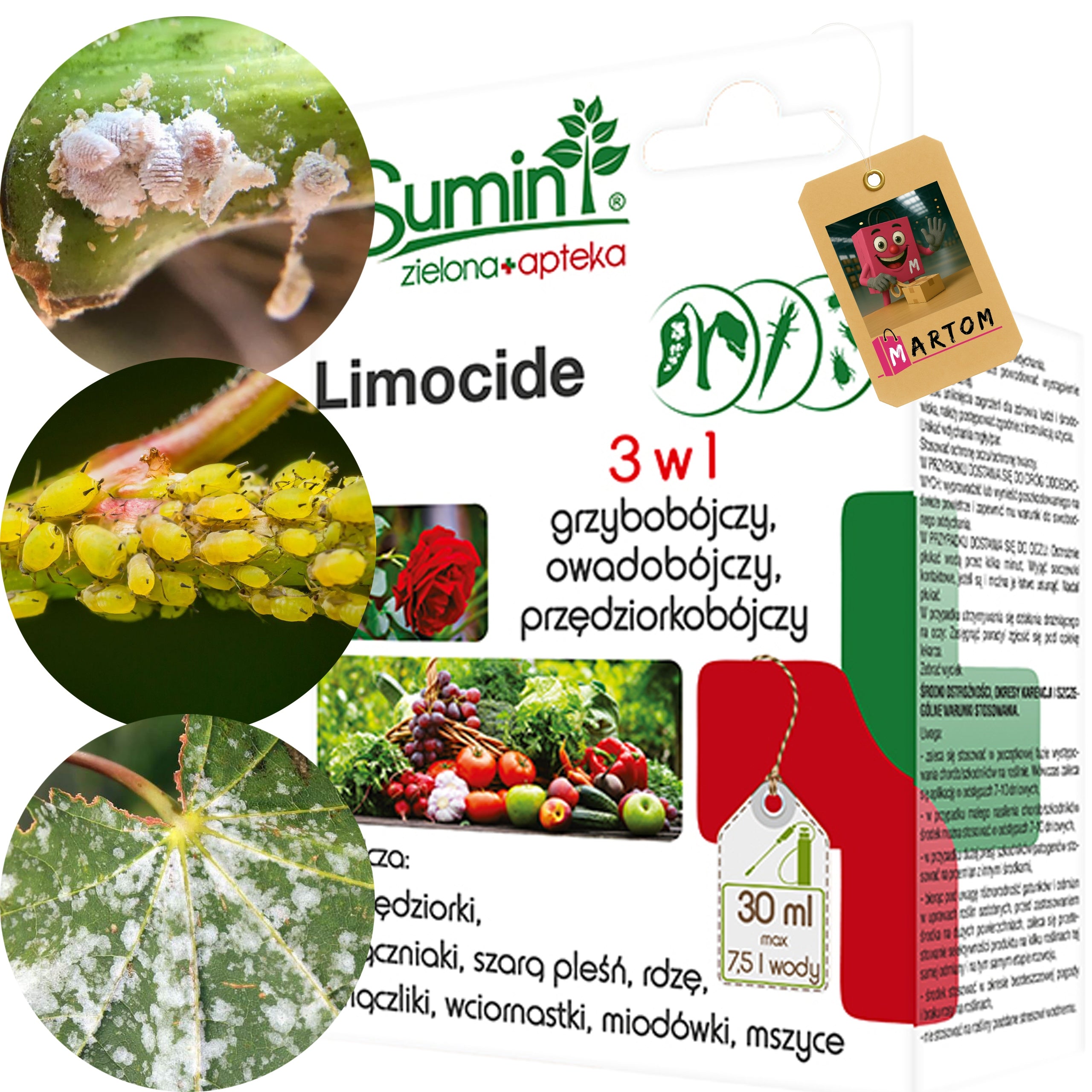 LIMOCIDE FUNGICIDE FOR SPIDER MITES PESTS 30 ML 3in1