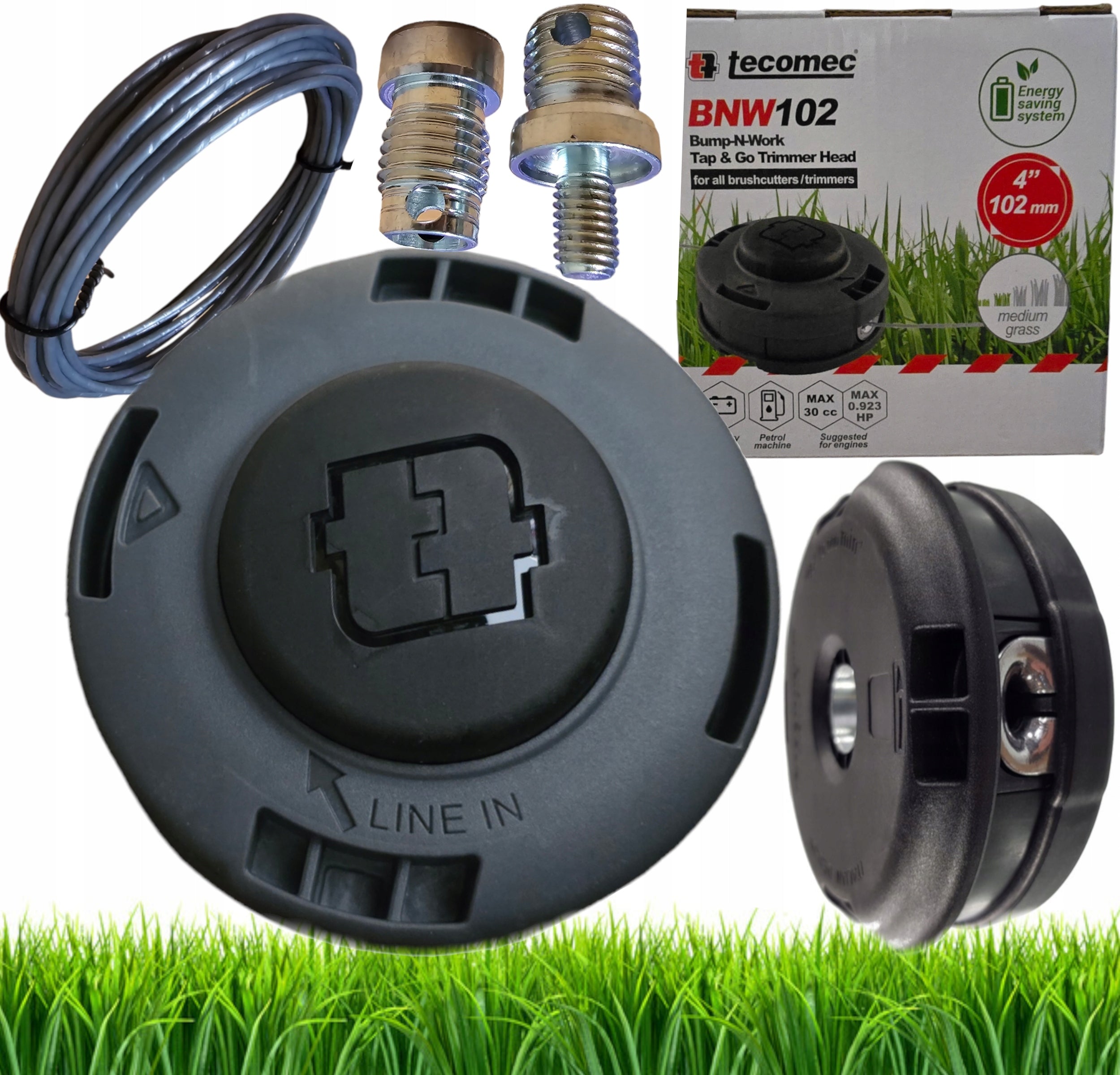 LINE HEAD M10x1,25 M8x1,25 SPOOL FOR SCYTHE NAC DEMON HUSQVARNA OLEOMAC