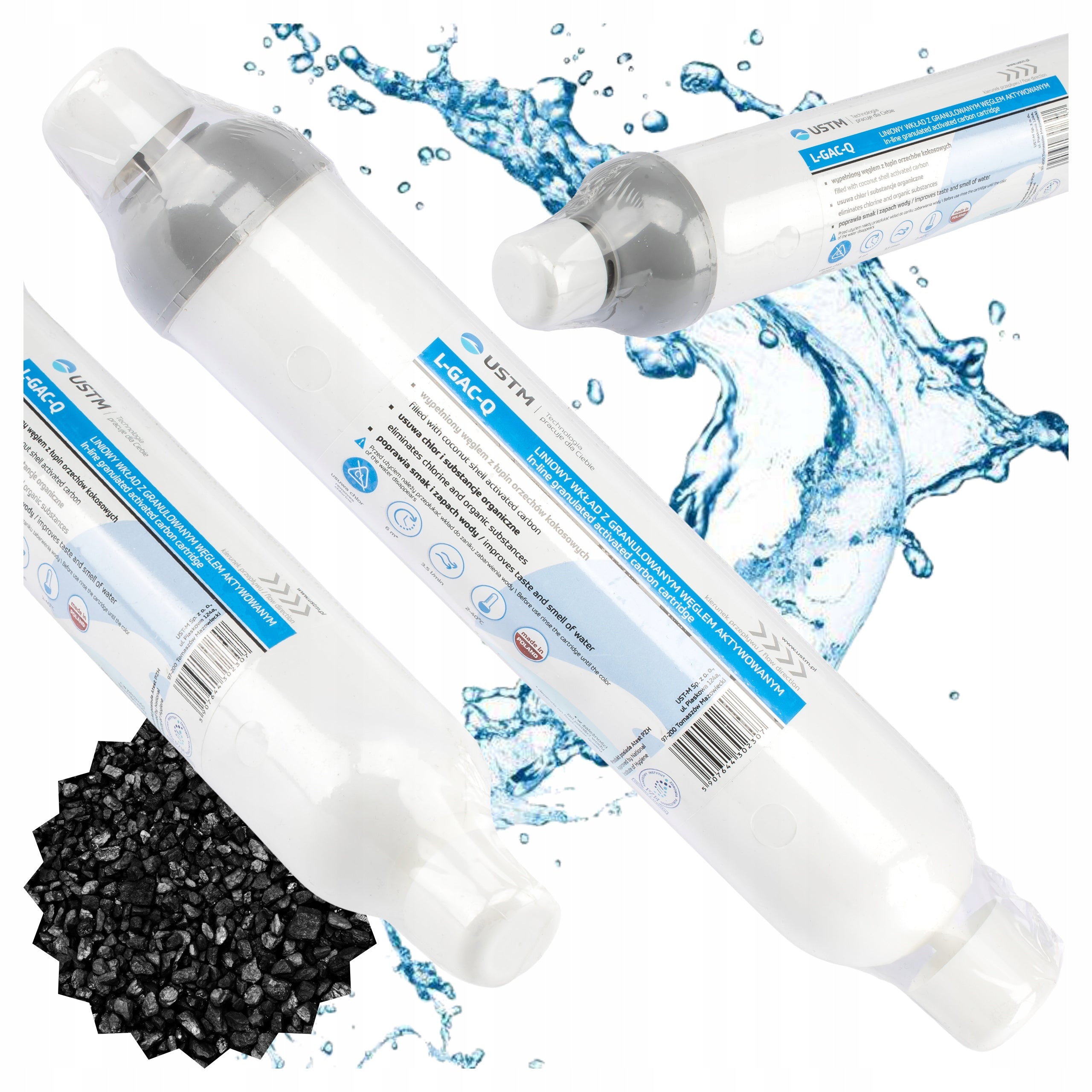 LINEAR CARTRIDGE ACTIVATED CARBON GRANULES L-GAC-Q REVERSE OSMOSIS USTM