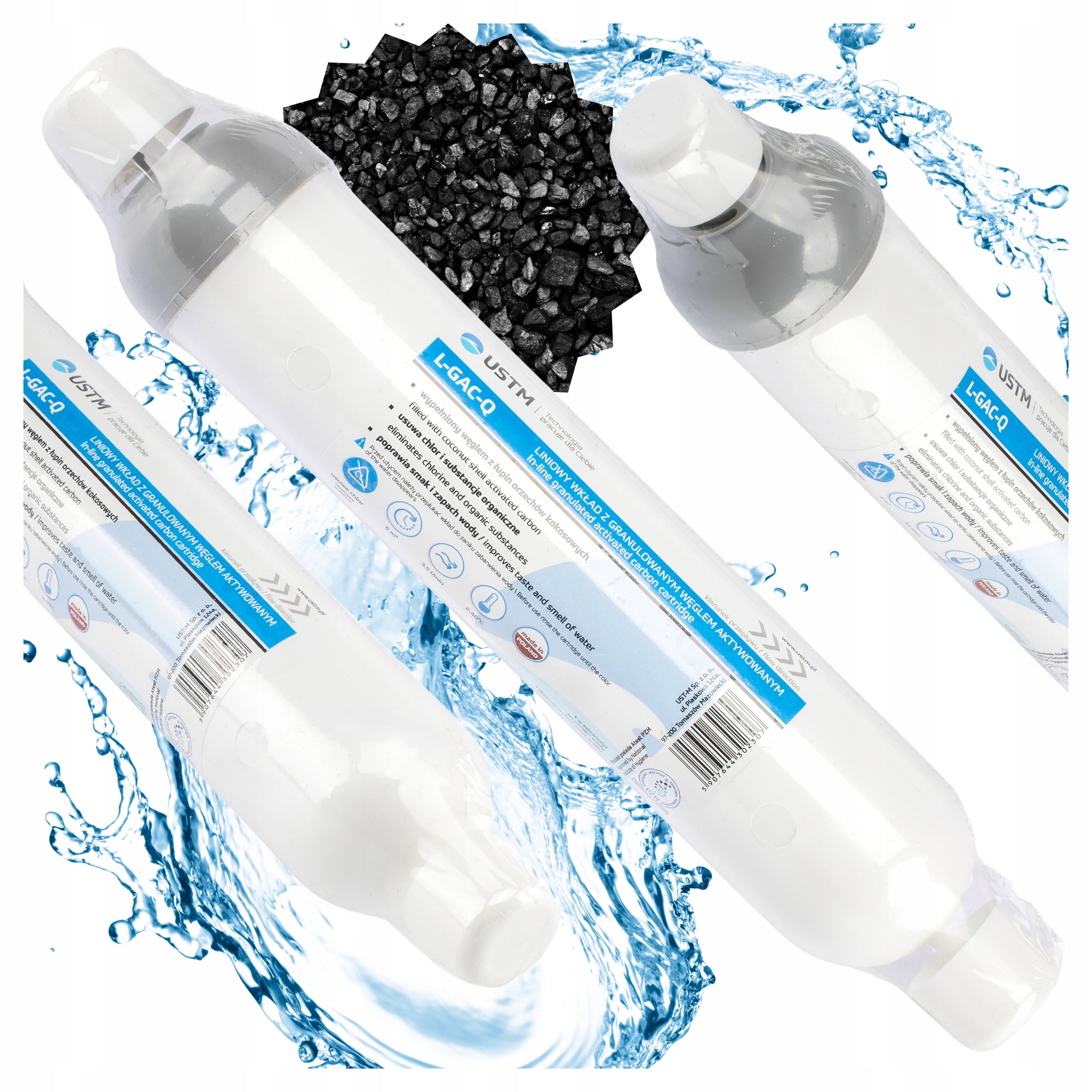 LINEAR CARTRIDGE ACTIVATED CARBON GRANULES L-GAC-Q REVERSE OSMOSIS USTM