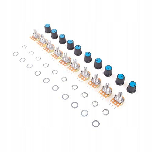 LINEAR POTENTIOMETER B50K 50 OHMS 3 PIN SET OF 10 PCS FOR HOME Brand no brand