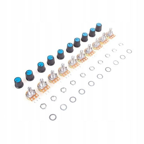 LINEAR POTENTIOMETER B50K 50 OHMS 3 PIN SET OF 10 PCS FOR HOME