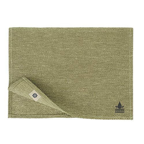 LINEN TABLE MATS WATERPROOF PIETRO GREY SET OF 2 PIECES 30X45CM Brand no brand