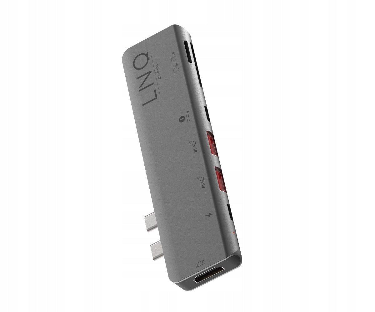 LINQ byELEMENTS Pro Hub - 2x USB-C, 4K HDMI, USB, SD, microSD, 100W PD Manufacturer no brand