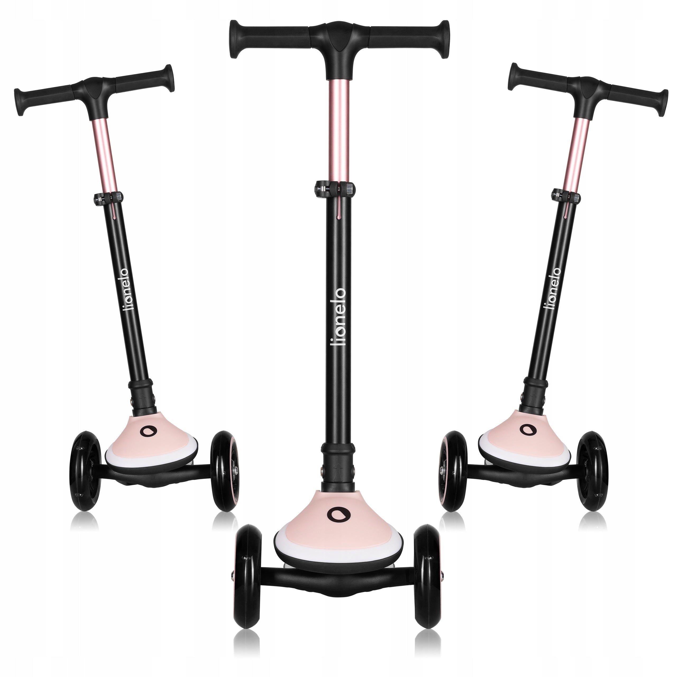 LIONELO MEY TRICYCLE SCOOTER WITH LED BALANCE LIGHTING UP TO 50KG PINK Packaging status original