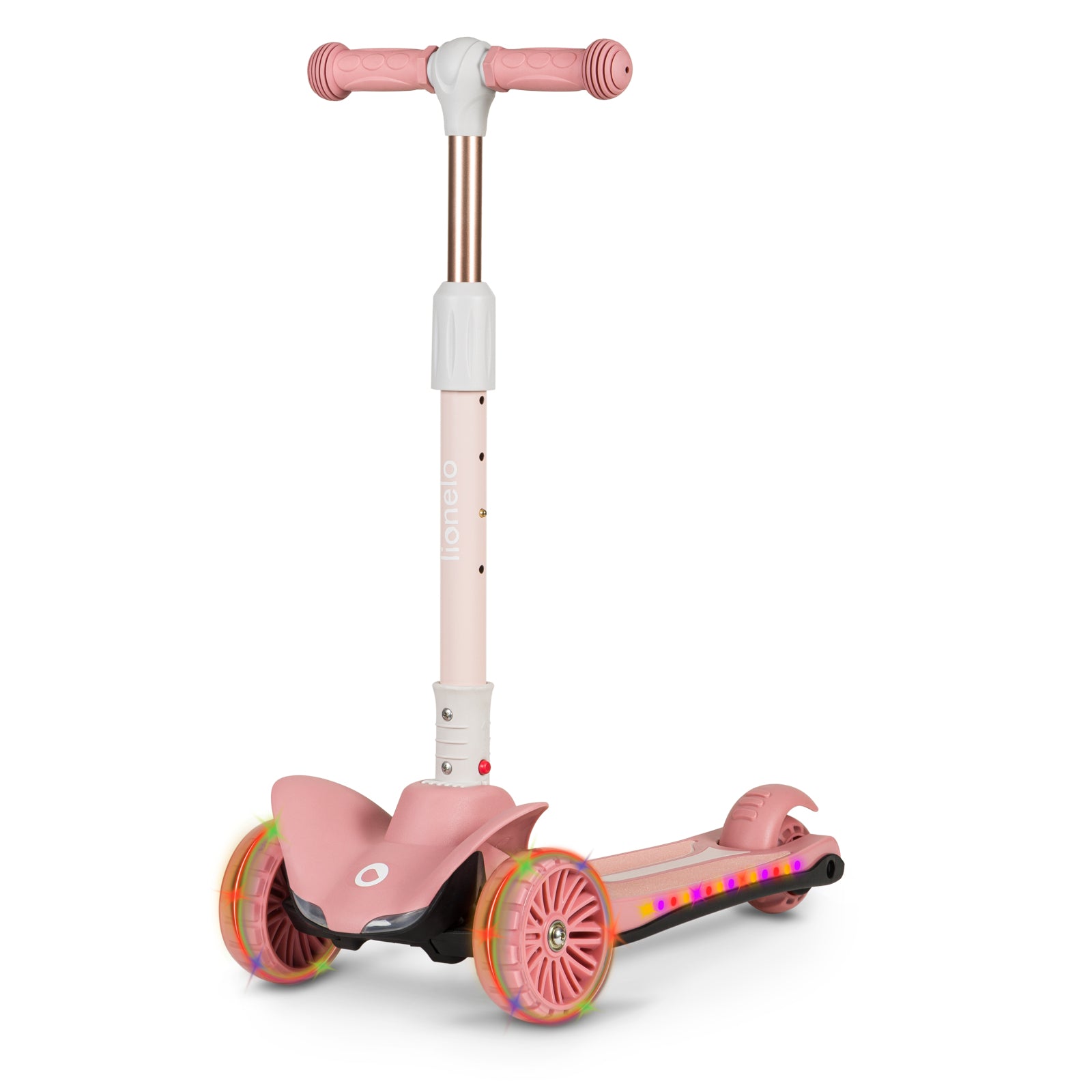 LIONELO TIMMY BALANCE SCOOTER TRICYCLE GLOWING PLATFORM LED PINK 50kg