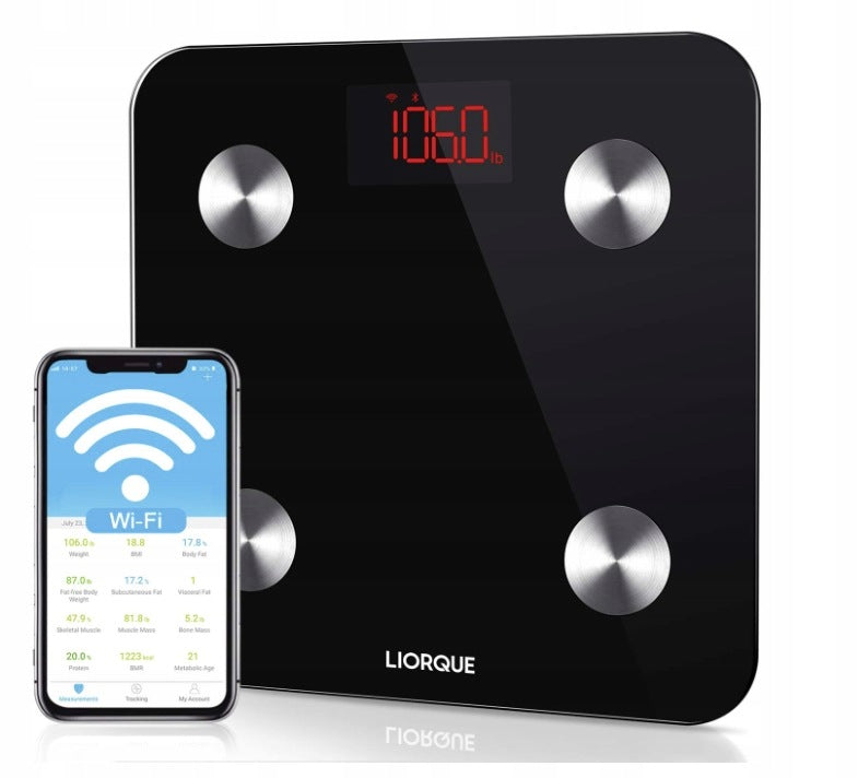 LIORQUE Digital Bathroom Scale with Body Composition Analysis | AH9100