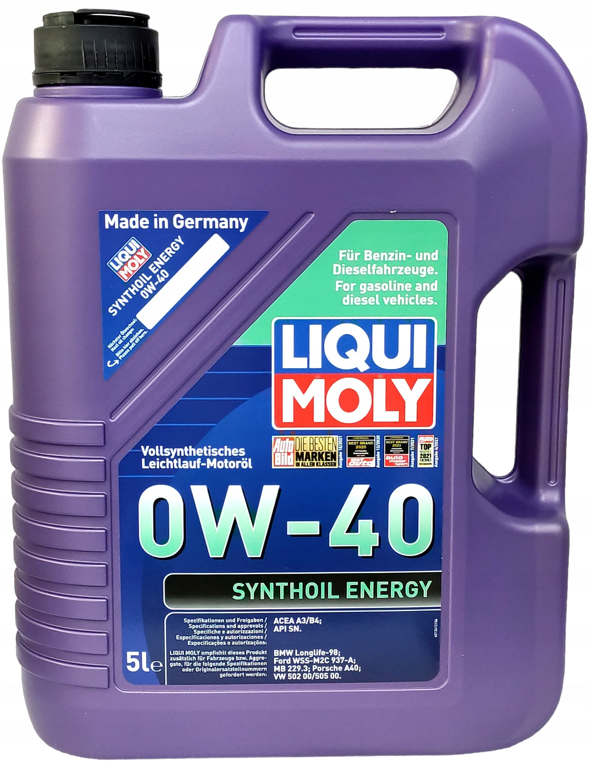 LIQUI MOLY Energy 0W40 Synthoil 5L