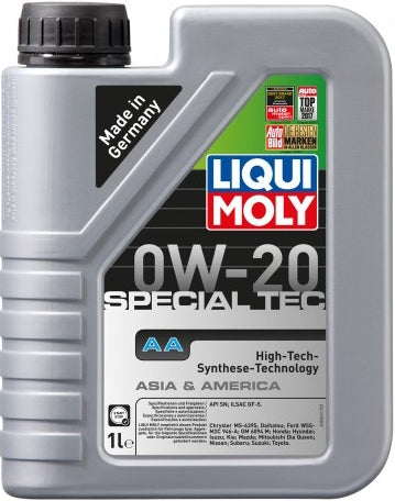 LIQUI MOLY SPECIAL TEC AA 0W-20 1 Liter - Engine Oil (Part No. 6738 / 9701)