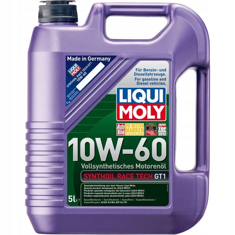 LIQUI MOLY SYNTHOIL RACE TECH GT1 10W60 5L - ORIGINAL GERMAN
