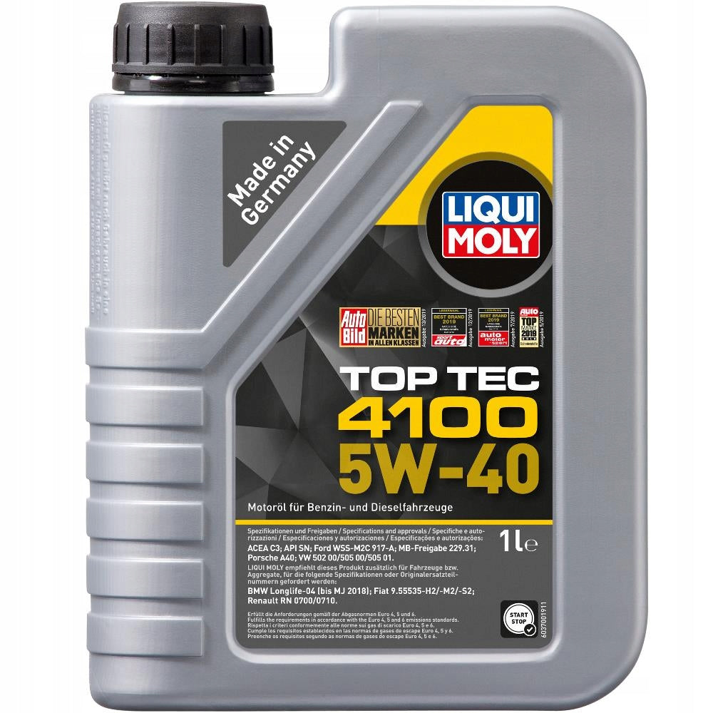 LIQUI MOLY TOP TEC 4100 5W40 1L ORIGINAL GERMAN
