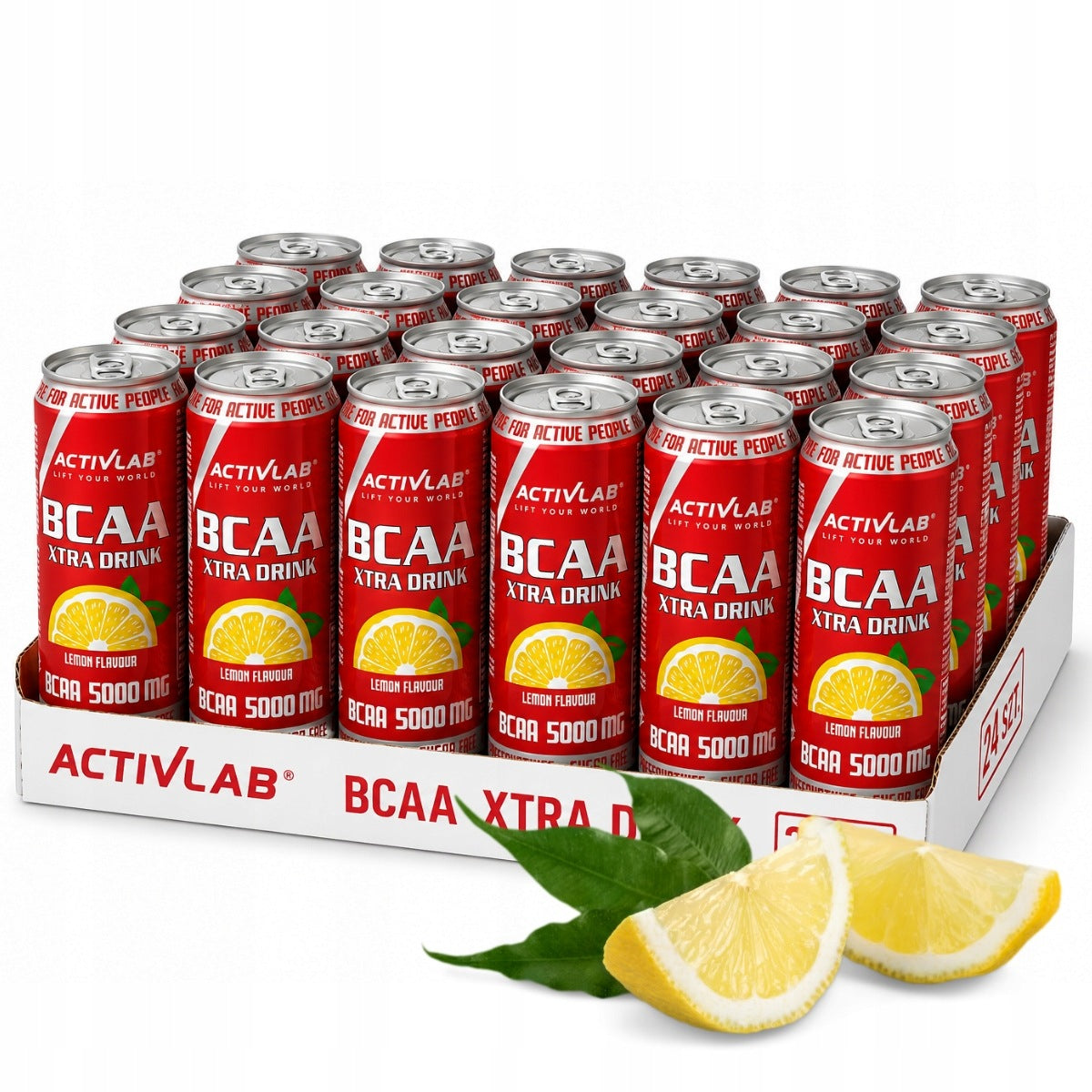 LIQUID AMINO ACIDS Bcaa Xtra Drink ActivLab lemon 330 ml SET OF 24PCS