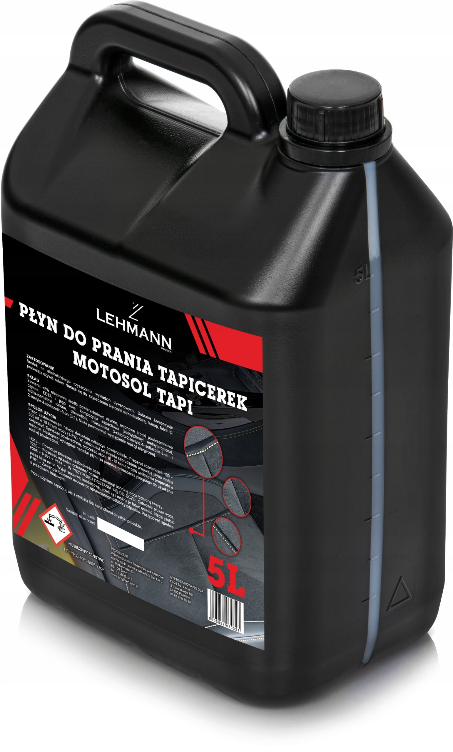 LIQUID CLEANING CARPETS UPHOLSTERY FOR WASHING 5L EAN (GTIN) 5905857030321