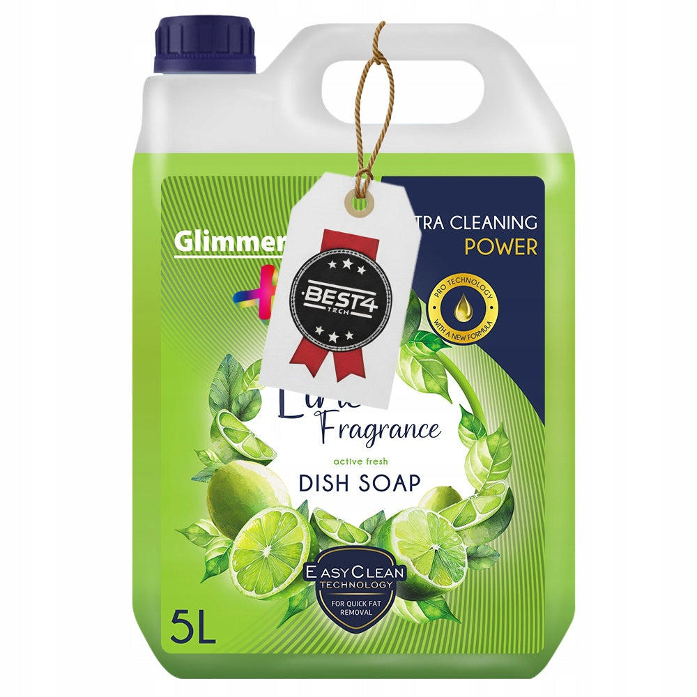 LIQUID DISHWASHING GEL LIME PLUS 5L BEST4TECH