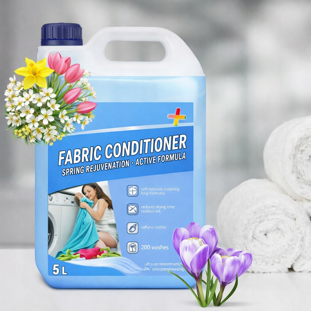 LIQUID FABRIC SOFTENER 200 RINSES BEST4TECH PLUS 5L Packaging status original