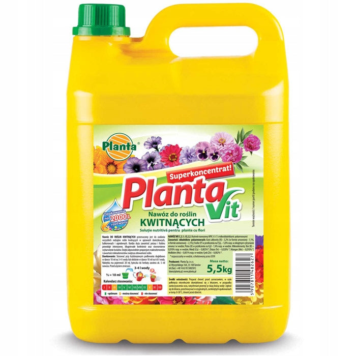 LIQUID FERTILIZER =LOTS OF FLOWERS FLOWERING PLANTS ABUNDANT FLOWERING 5L = UP TO 2000L Packaging status original