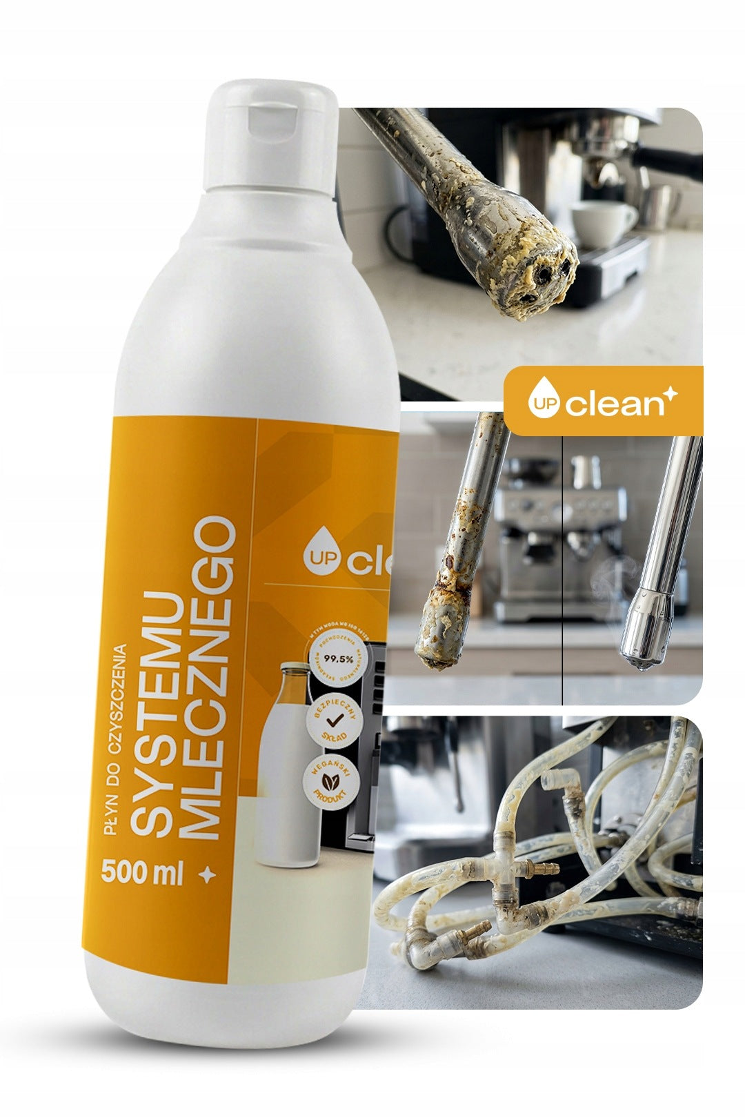LIQUID FOR CLEANING THE MILK SYSTEM Milk system cleaning liquid 500ml Manufacturer code Naturalnykoszyk