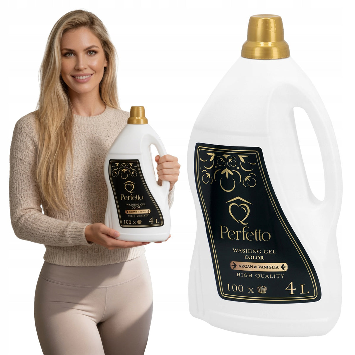 LIQUID GEL FOR WASHING COLORED CLOTHES FABRICS Perfetto 4L 100 WASHES