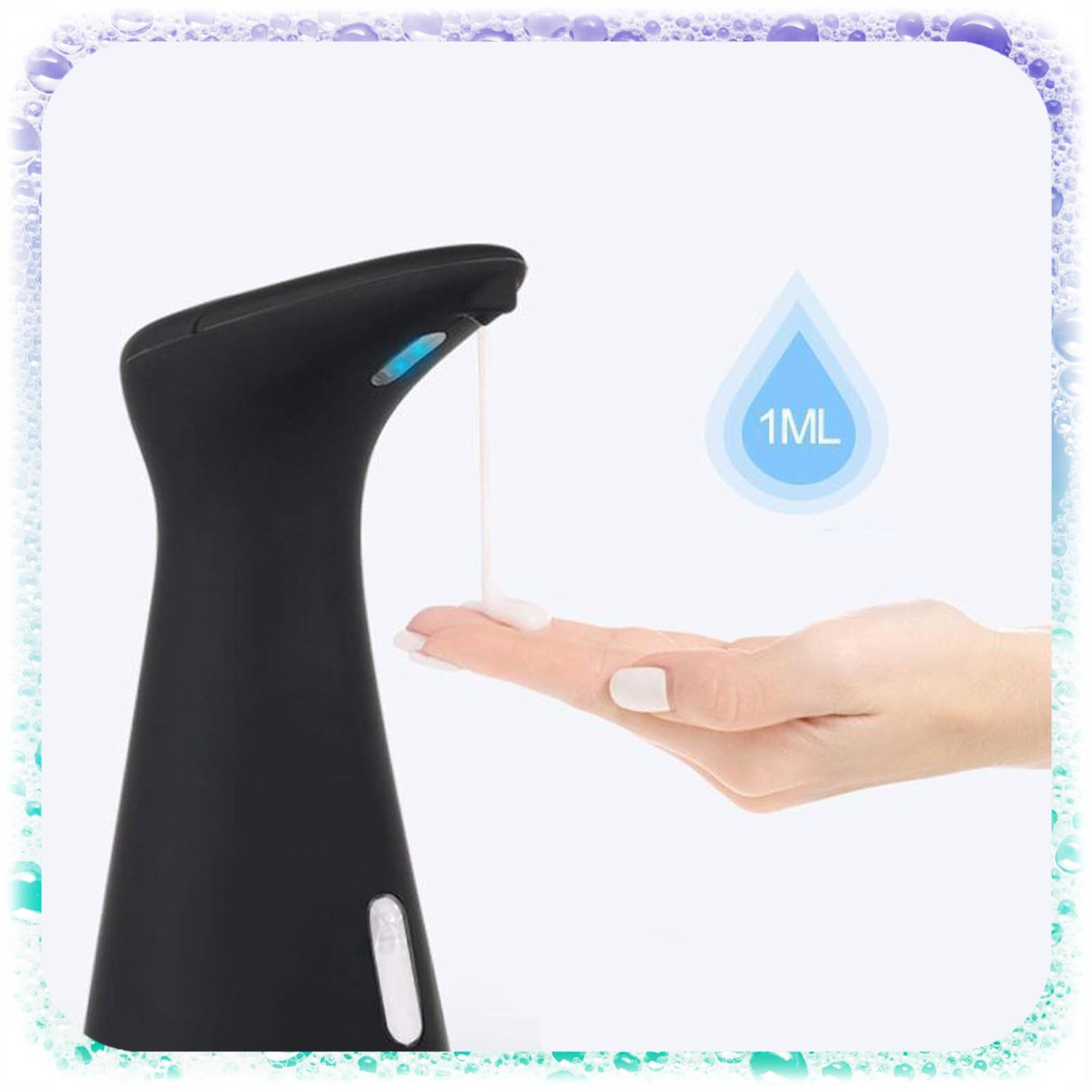 LIQUID SOAP DISPENSER Sensor AUTOMATIC Touchless DISPENSER 200 ml Manufacturer code DO MYDŁA CZARNY MAT BEZDOTYKOWY STOJĄCY