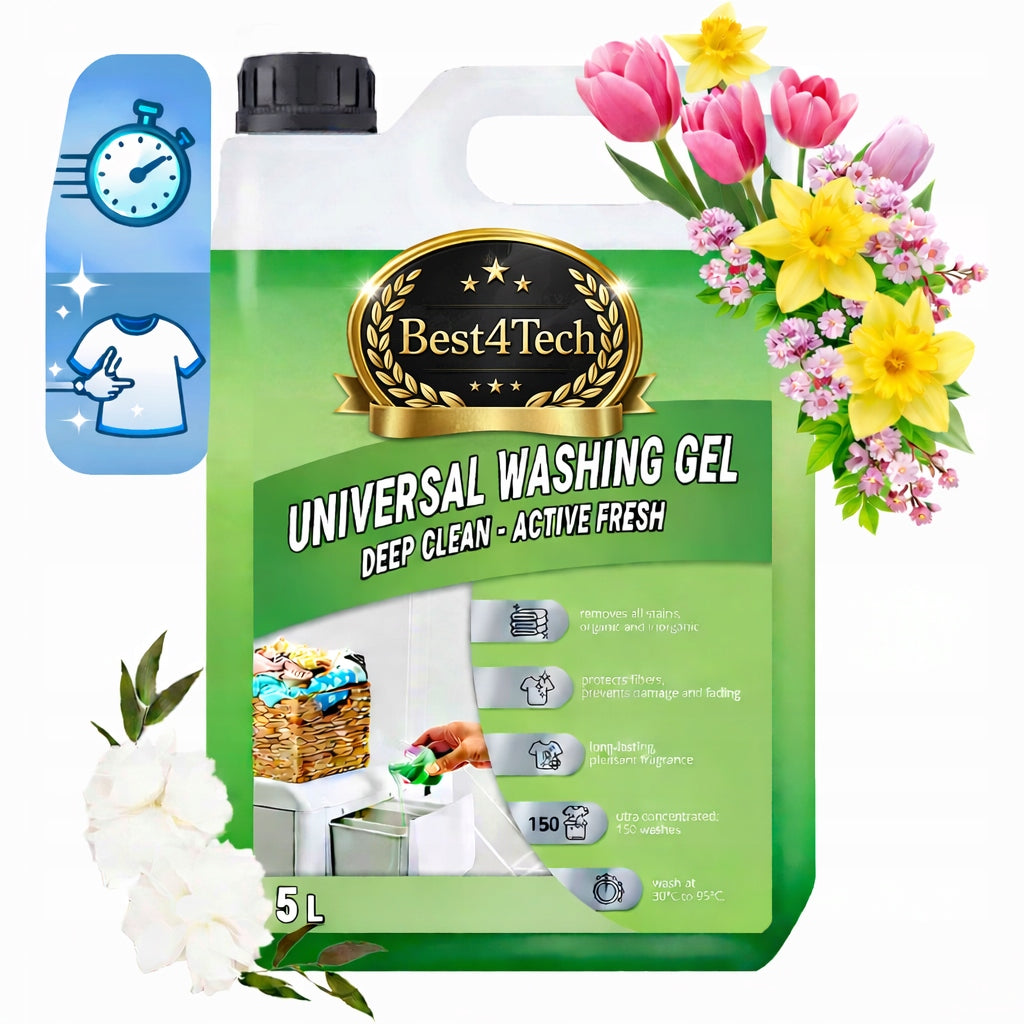 LIQUID WASHING GEL CONCENTRATED EFFECTIVE AND EFFICIENT 150 WASHES