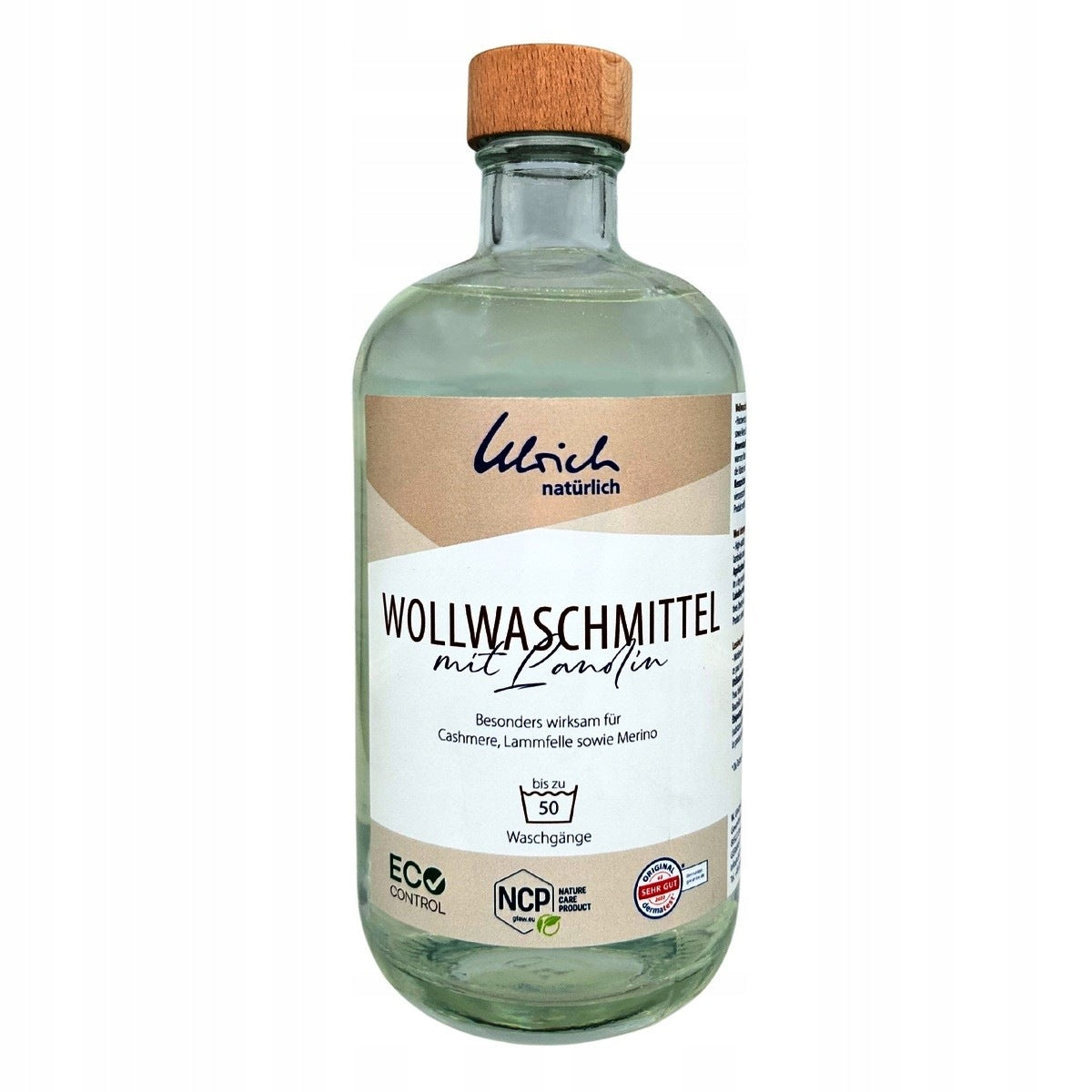 LIQUID WITH LANOLIN, FOR WOOL, IN GLASS 500ml, ULRICH