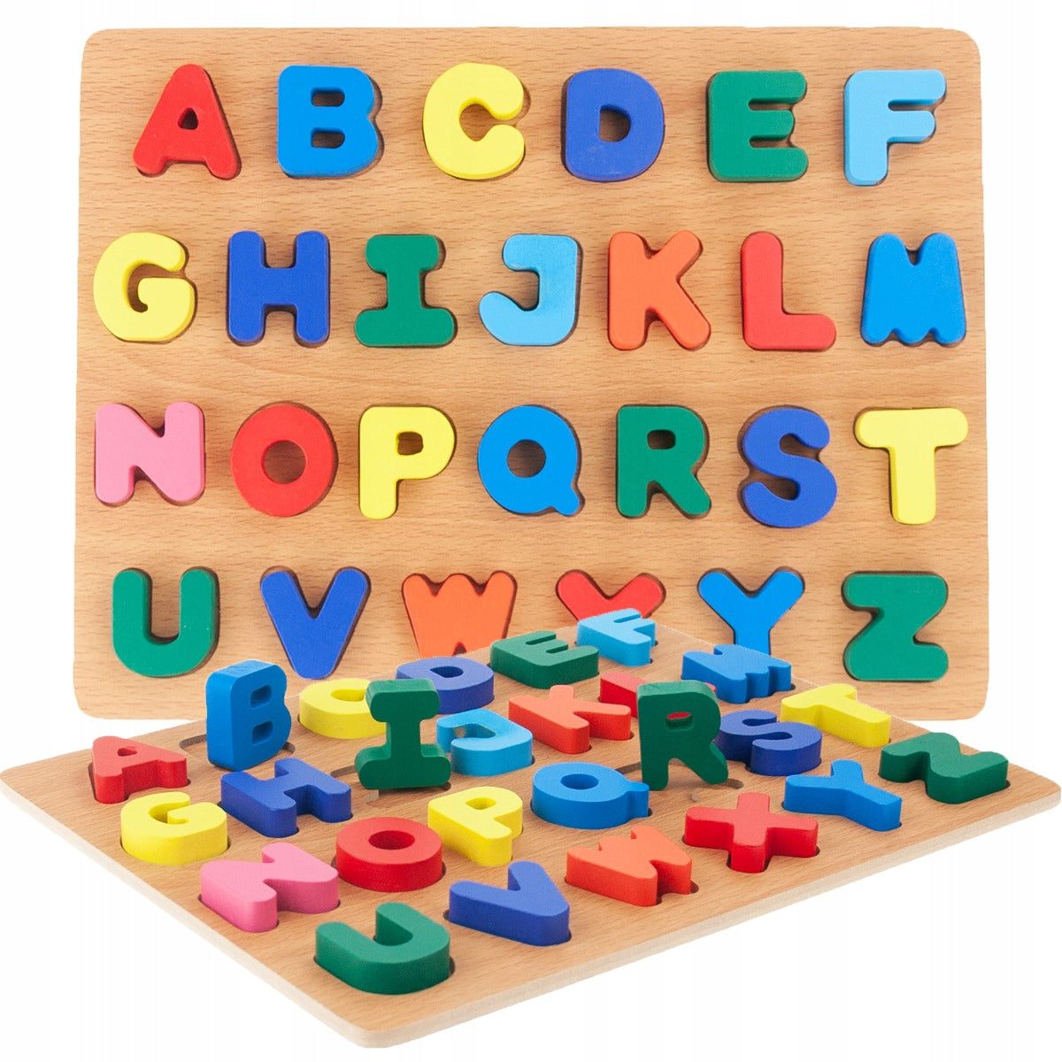 Pädagogische Holzpuzzle-Buchstaben 