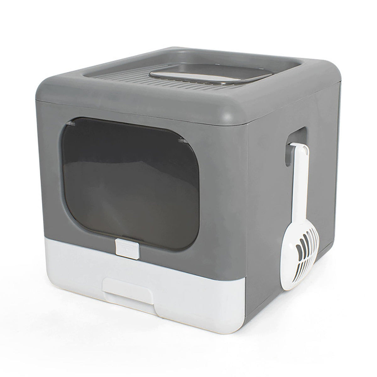 LITTER BOX CLOSED FOR CAT FOLDING WITH SPATULA LOAD CAPACITY 70 KG 40x44x39 CM