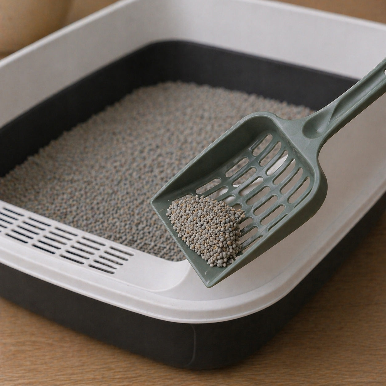 LITTER BOX CLOSED FOR CAT WITH FILTER + SPATULA CLEANLINESS AND COMFORT EVERY DAY Kind closed litter box