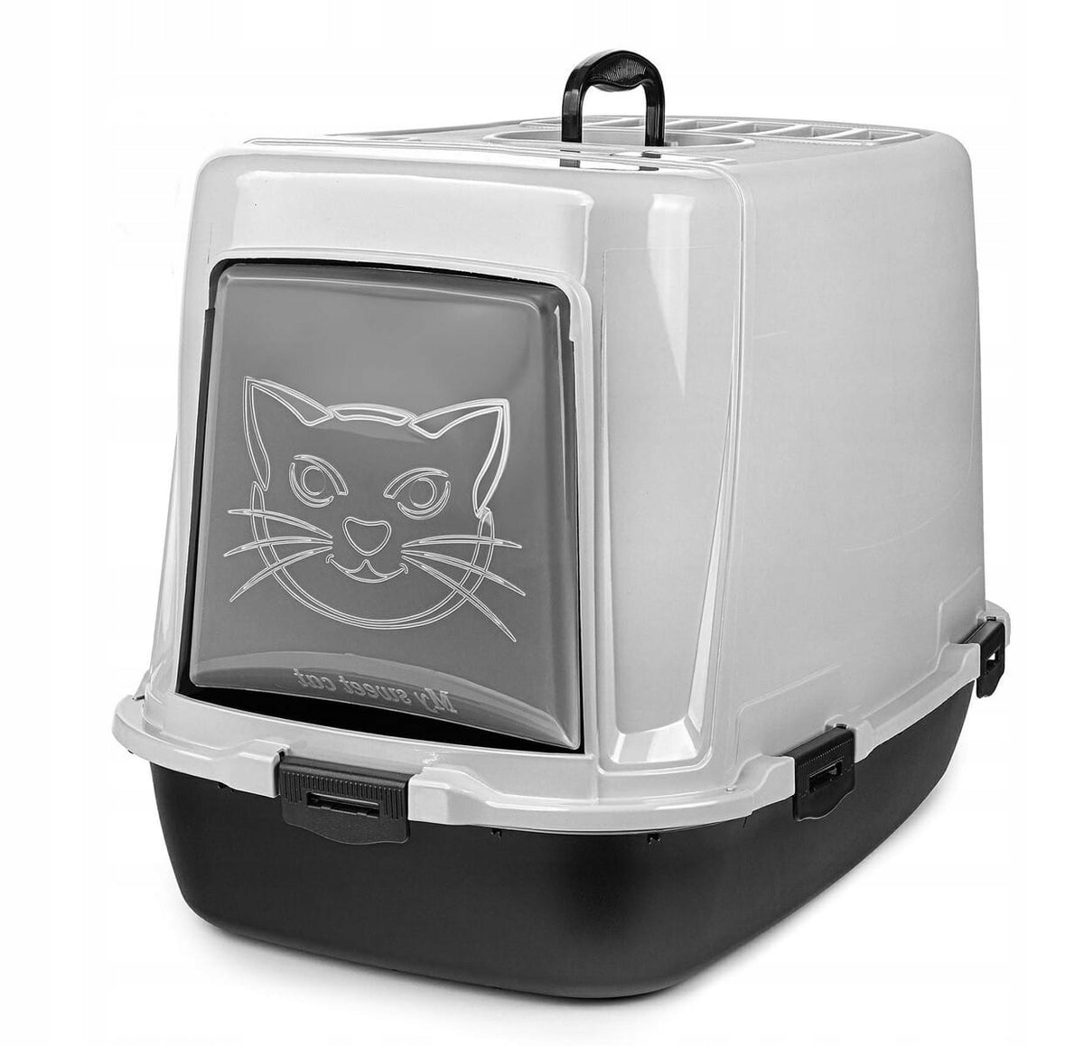 LITTER BOX INDOOR CAT TOILET ADVENCE GREY-BLACK Packaging status original