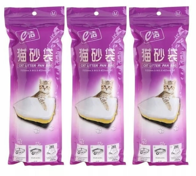 LITTER BOX INSERT LITTER BOX BAGS STRONG DURABLE 91,5 x 45,7 cm 3pcs.