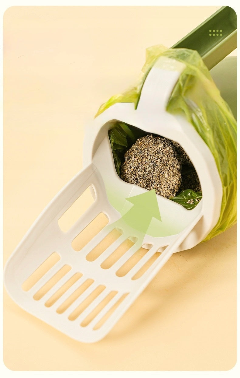 LITTER BOX PADDLE SIEMIEC FOR LITTER LARGE WITH HANDLE 25 cm x 11 cm x 11 cm Model ŁOPATKA DO KUWETY
