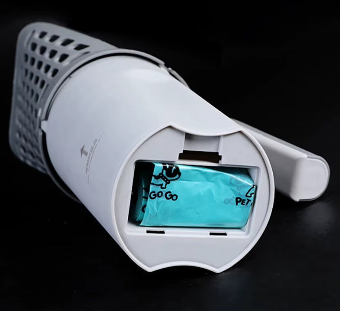LITTER BOX SPATULA CONTAINER LITTER SHOVEL LARGE + FECES BAGS Brand DKM