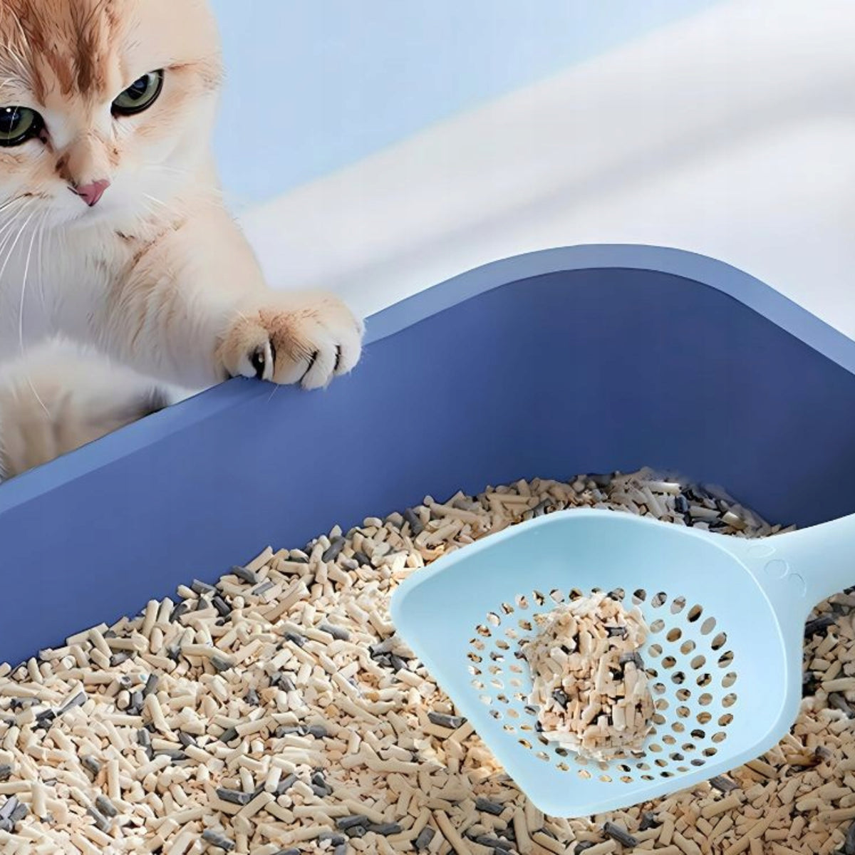 LITTER BOX SPATULA Toilet LARGE RABBIT CAT LITTER Drawer DURABLE DC Manufacturer code [ ORIENTO] ŁOPATKA DO KUWETY