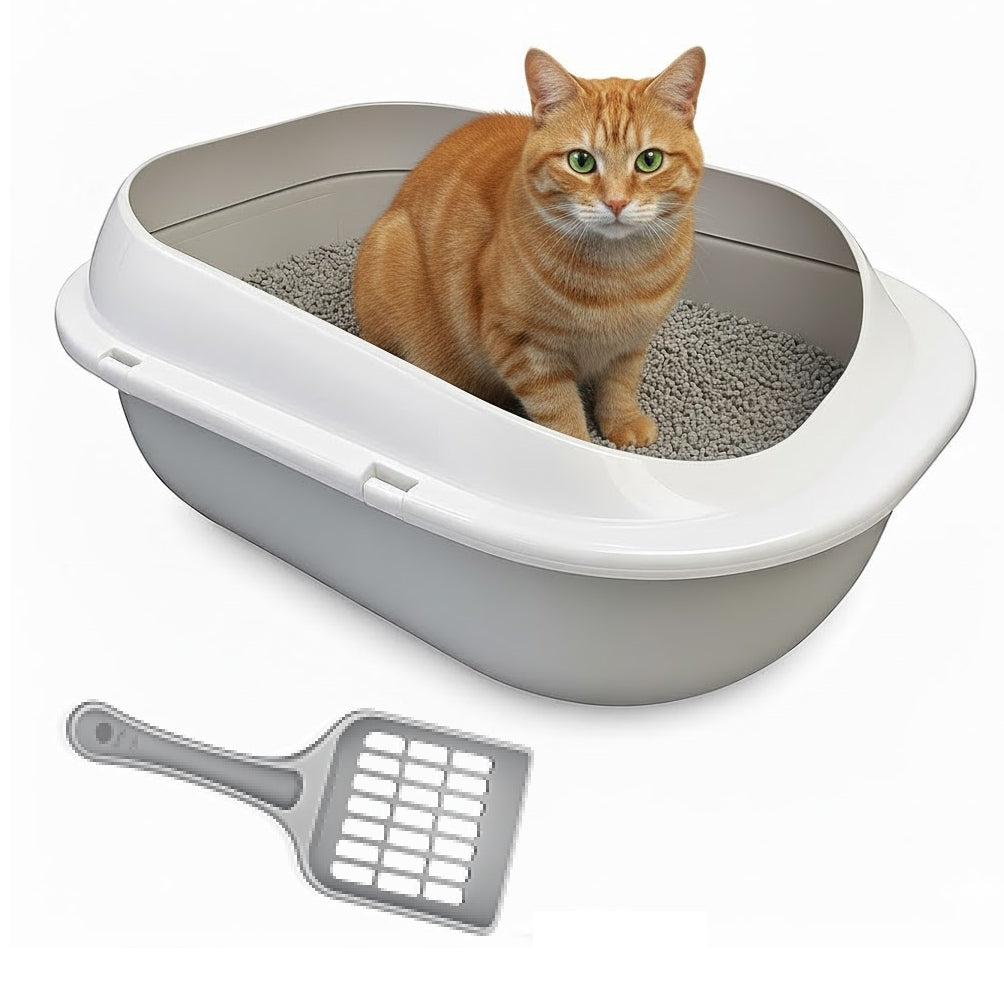 LITTER BOX open for cat for litter + SPATULA (F099)