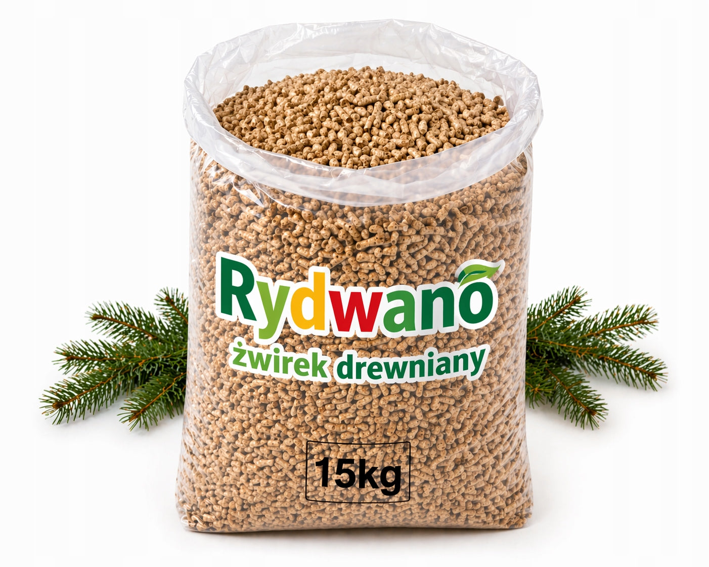 LITTER WOODEN PELLET GRANULES FOR CAT RABBIT PIGS FOR LITTER BOXES 15KG