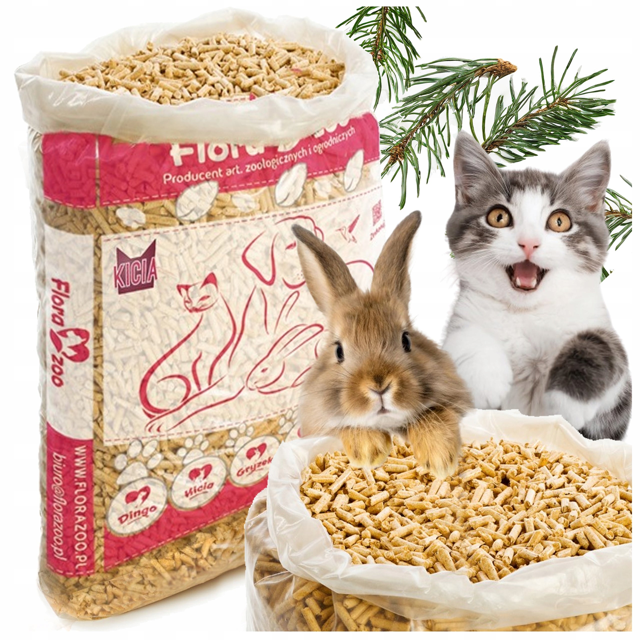 LITTER WOODEN PELLET SUBSTRATE FOR LITTER BOX RABBIT CAT CAGE 10KG