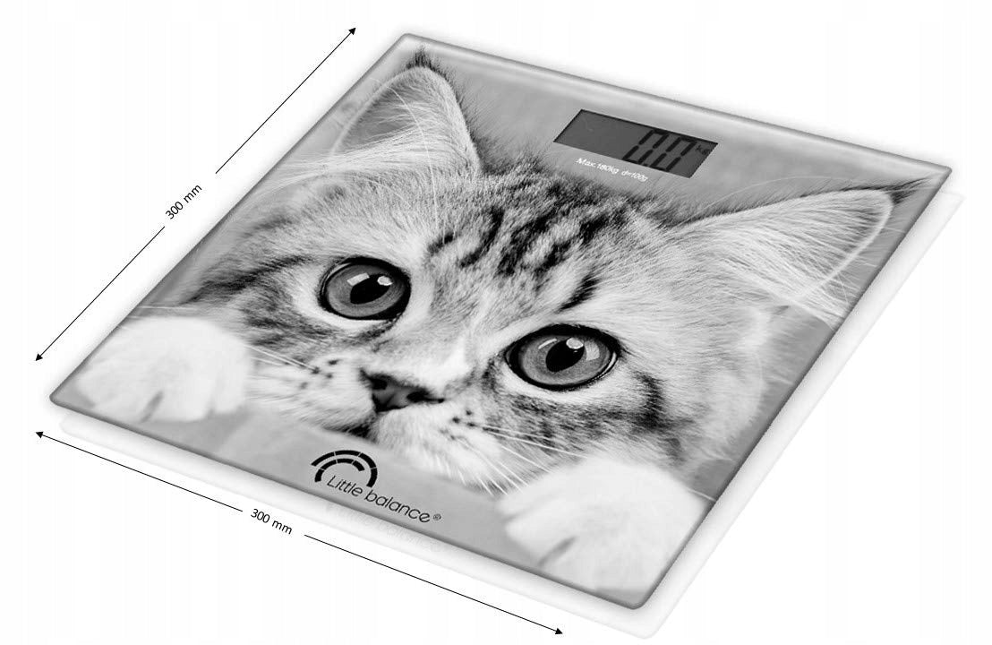 LITTLE BALANCE Electronic Scale Personal Design Cat 180kg 100g Brand Little Balance