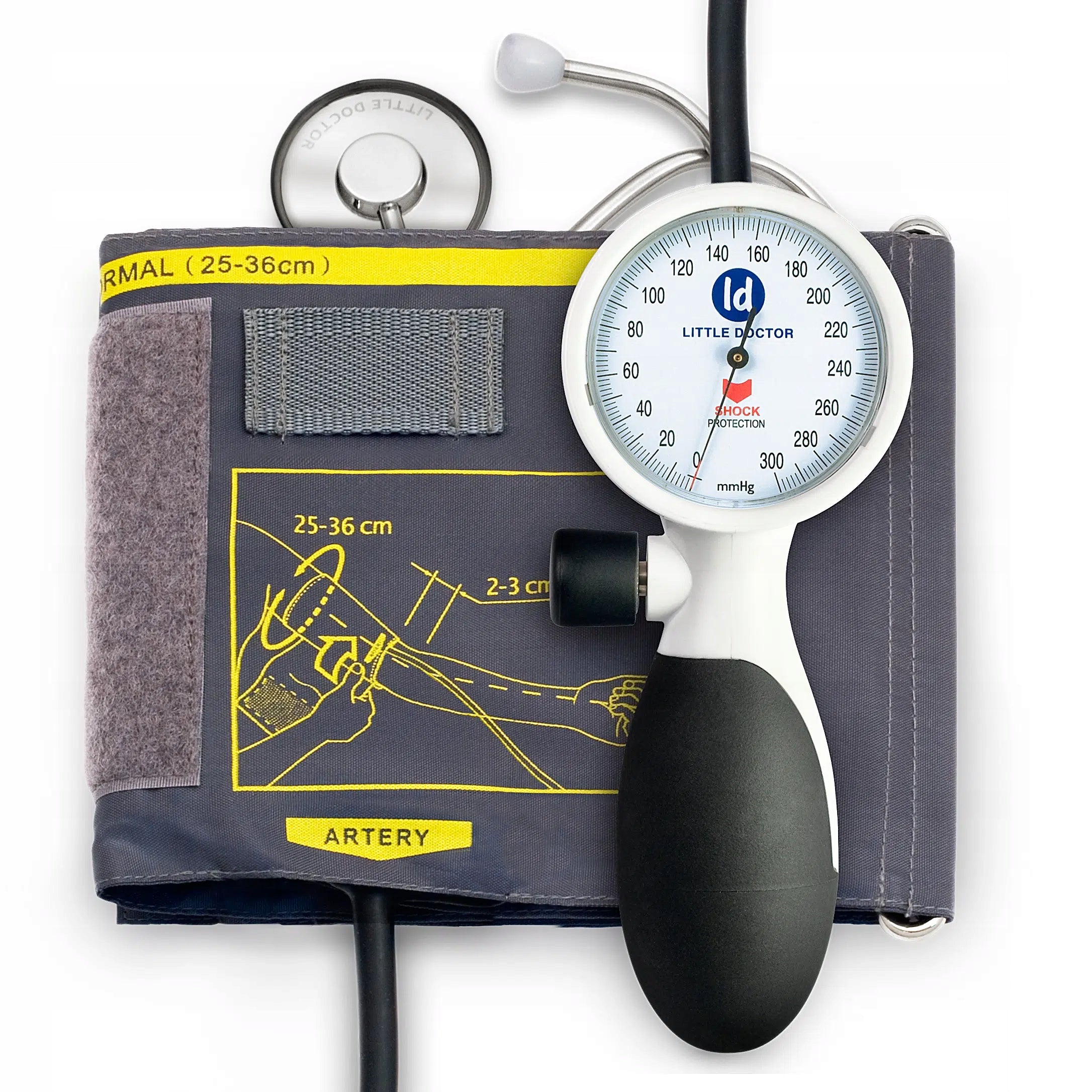 LITTLE DOCTOR LD91 mechanical blood pressure monitor with stethoscope